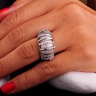 Срібний перстень з камінням 11767 от ювелирного магазина Оникс - 8