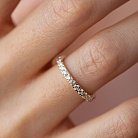 Кольцо с дорожкой бриллиантов (желтое золото) 238181621 от ювелирного магазина Оникс - 1