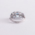 Серебряное кольцо с кварцом и фианитами 1370/1р-QLBQS от ювелирного магазина Оникс - 4