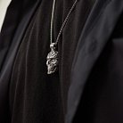 Серебряная подвеска "Череп" (чернение) 132570 от ювелирного магазина Оникс - 5
