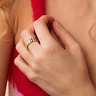 Кольцо "Monica" в красном золоте к08089 от ювелирного магазина Оникс - 5