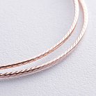 Серьги - кольца в красном золоте (6.8 см) с05695 от ювелирного магазина Оникс - 4
