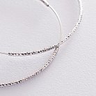 Серьги - кольца в серебре (6.4 см) 122971 от ювелирного магазина Оникс - 3