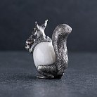 Срібна фігура ручної роботи "Білка з горішком" 23179ф от ювелирного магазина Оникс - 3