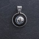 Срібний кулон "Знак зодіаку Тілець" з ебеном 1041телець от ювелирного магазина Оникс