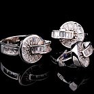 Срібний перстень з фіанітами 11679 от ювелирного магазина Оникс - 5
