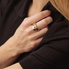 Кольцо "Змея" в красном золоте к07636 от ювелирного магазина Оникс - 3