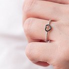Золотое кольцо "Сердечко" с бриллиантами 101-10028 от ювелирного магазина Оникс - 1