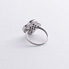 Серебряное кольцо "Клевер" (оникс) 112771 от ювелирного магазина Оникс - 4