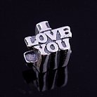 I love you (срібло, чорніння) 131951 от ювелирного магазина Оникс