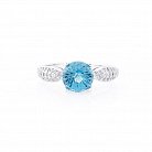 Женское серебряное кольцо с фианитами 112017 от ювелирного магазина Оникс - 2