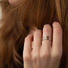 Обручальное кольцо "Вышиванка" в красном золоте 210292400 от ювелирного магазина Оникс - 4