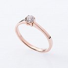 Золотое помолвочное кольцо с бриллиантом р0284к от ювелирного магазина Оникс