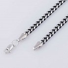 Серебряная черненая цепочка плетение Панцирное 10113ч от ювелирного магазина Оникс - 1