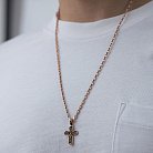Золотой крест "Распятие" п03865 от ювелирного магазина Оникс - 1