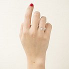Серебряное кольцо с фианитами 111348 от ювелирного магазина Оникс - 1