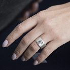 Серебряное кольцо "Ножки младенца" 112008 от ювелирного магазина Оникс - 1