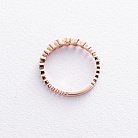 Золотое кольцо с фианитами к07571 от ювелирного магазина Оникс - 2