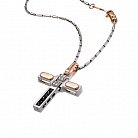 Золотое колье "Крест" с бриллиантами ZANCAN CE824RB от ювелирного магазина Оникс