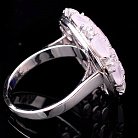 Срібний перстень з фіанітами 111583 от ювелирного магазина Оникс - 2