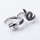 Золотое кольцо "Змея" с бриллиантом р0464б от ювелирного магазина Оникс - 1