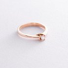 Золотое помолвочное кольцо с бриллиантом кб0154 от ювелирного магазина Оникс