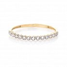 Золотое кольцо в стиле минимализм к04279 от ювелирного магазина Оникс - 5