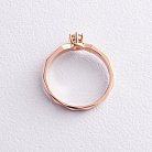 Помолвочное золотое кольцо с бриллиантом 219712421 от ювелирного магазина Оникс - 3