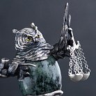 ﻿Срібна фігура ручної роботи "Сова Правосуддя" 23175 от ювелирного магазина Оникс - 1