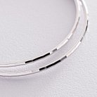 Сережки - кільця в сріблі (6.0 см) 122945 от ювелирного магазина Оникс - 3