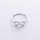 Кольцо "Бесконечность" в белом золоте к08070 от ювелирного магазина Оникс - 2