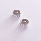 Серебряные серьги "Кольца" (1.3 см) 122781 от ювелирного магазина Оникс - 5
