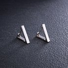Серебряные серьги "Треугольники" 902-01273 от ювелирного магазина Оникс - 7