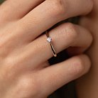 Помолвочное кольцо в белом золоте (бриллиант) кб0272 от ювелирного магазина Оникс - 1