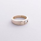 Золотое кольцо "Ножка младенца" (фианит) к07626 от ювелирного магазина Оникс - 2
