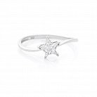 Золотое кольцо "Звезда" с бриллиантом к147 от ювелирного магазина Оникс - 2