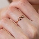 Золотое кольцо "Бесконечность" к05645 от ювелирного магазина Оникс - 1