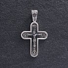 Срібний хрест "Розп'яття. Спаси і Збережи" кду-22 от ювелирного магазина Оникс
