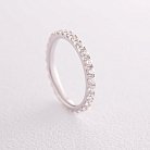 Золотое кольцо с дорожкой камней (бриллианты) кб0427mi от ювелирного магазина Оникс