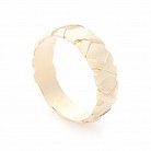 Золотое кольцо без камней к05894 от ювелирного магазина Оникс