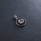 Срібний кулон "Знак зодіаку Близнюки" з ебеном 1041близнюки от ювелирного магазина Оникс - 3