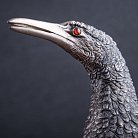 Срібна фігура ручної роботи "Птах на мармуровій підставці" сер00006 от ювелирного магазина Оникс - 1