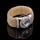 Золотое кольцо (плетение "Попкорн") к03626 от ювелирного магазина Оникс - 1