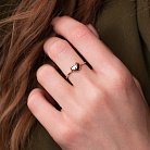 Золотое кольцо "Сердце" к05539 от ювелирного магазина Оникс - 1