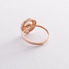 Золотое кольцо (жемчуг, фианиты) к06579 от ювелирного магазина Оникс - 2