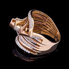 Эксклюзивное кольцо с фианитами к03928 от ювелирного магазина Оникс - 2