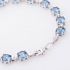 Срібний браслет з синіми фіанітами 141130 от ювелирного магазина Оникс - 2