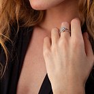 Золотое кольцо "Клевер" с бриллиантами AR3999cha от ювелирного магазина Оникс - 1