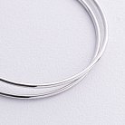 Серьги - кольца в белом золоте (5.3 см) с08532 от ювелирного магазина Оникс - 4