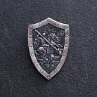 Срібний кулон - щит "Георгій Переможець" 026 от ювелирного магазина Оникс
